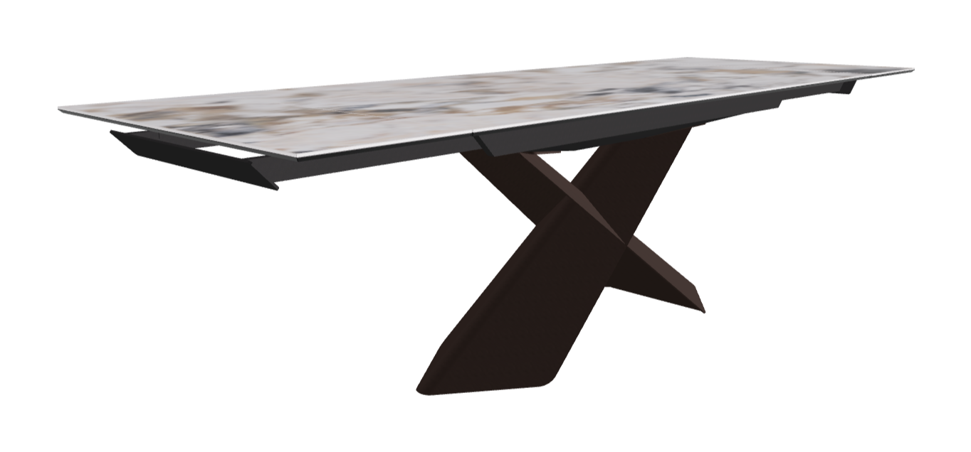 Cattelan Italia Tyron Keramik Drive Rectangular Extendible Dining Table – 182→258x90x74h