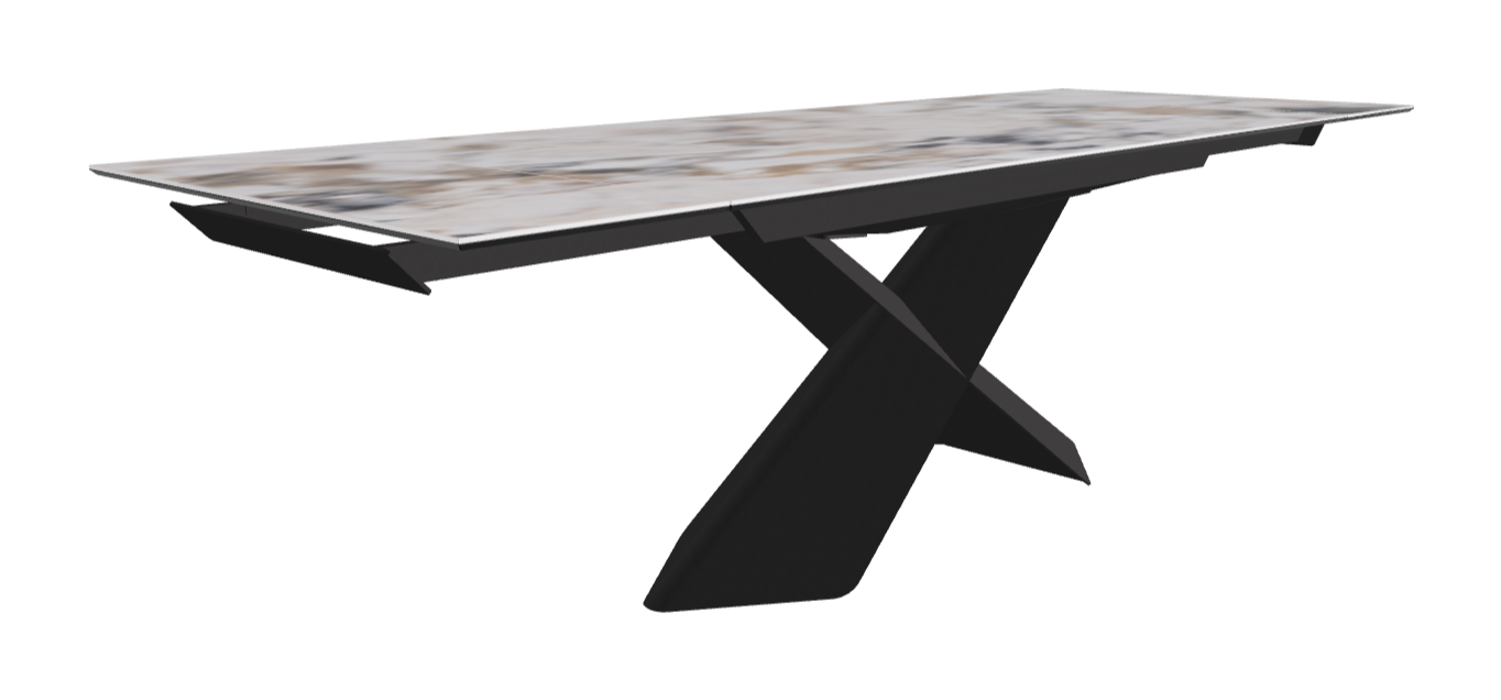 Cattelan Italia Tyron Keramik Drive Rectangular Extendible Dining Table – 182→258x90x74h