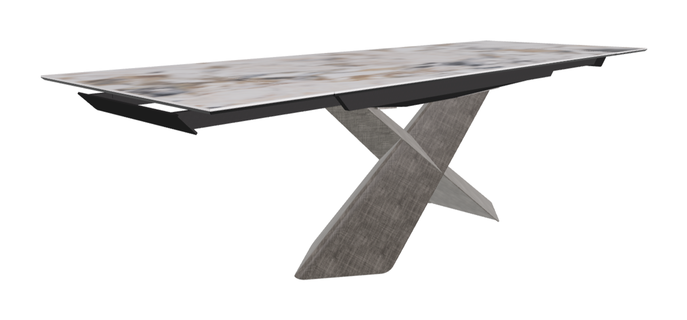 Cattelan Italia Tyron Keramik Drive Rectangular Extendible Dining Table – 182→258x90x74h
