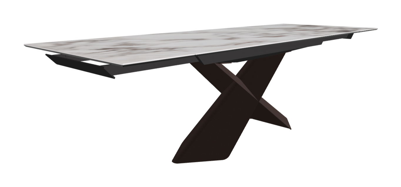 Cattelan Italia Tyron Keramik Drive Rectangular Extendible Dining Table – 182→258x90x74h