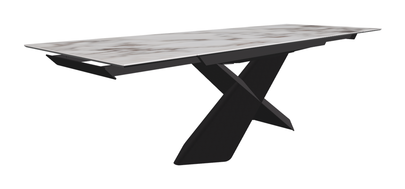 Cattelan Italia Tyron Keramik Drive Rectangular Extendible Dining Table – 182→258x90x74h