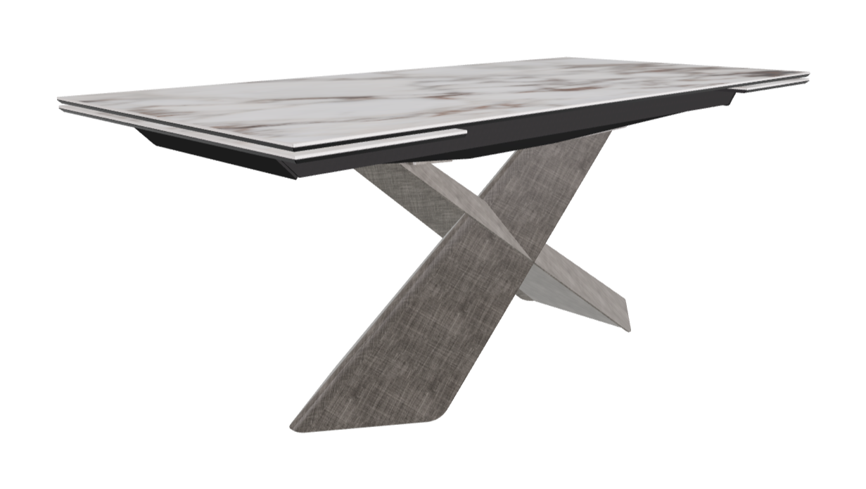 Cattelan Italia Tyron Keramik Drive Rectangular Extendible Dining Table – 182→258x90x74h