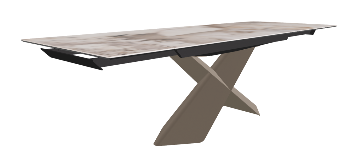 Cattelan Italia Tyron Keramik Drive Rectangular Extendible Dining Table – 182→258x90x74h