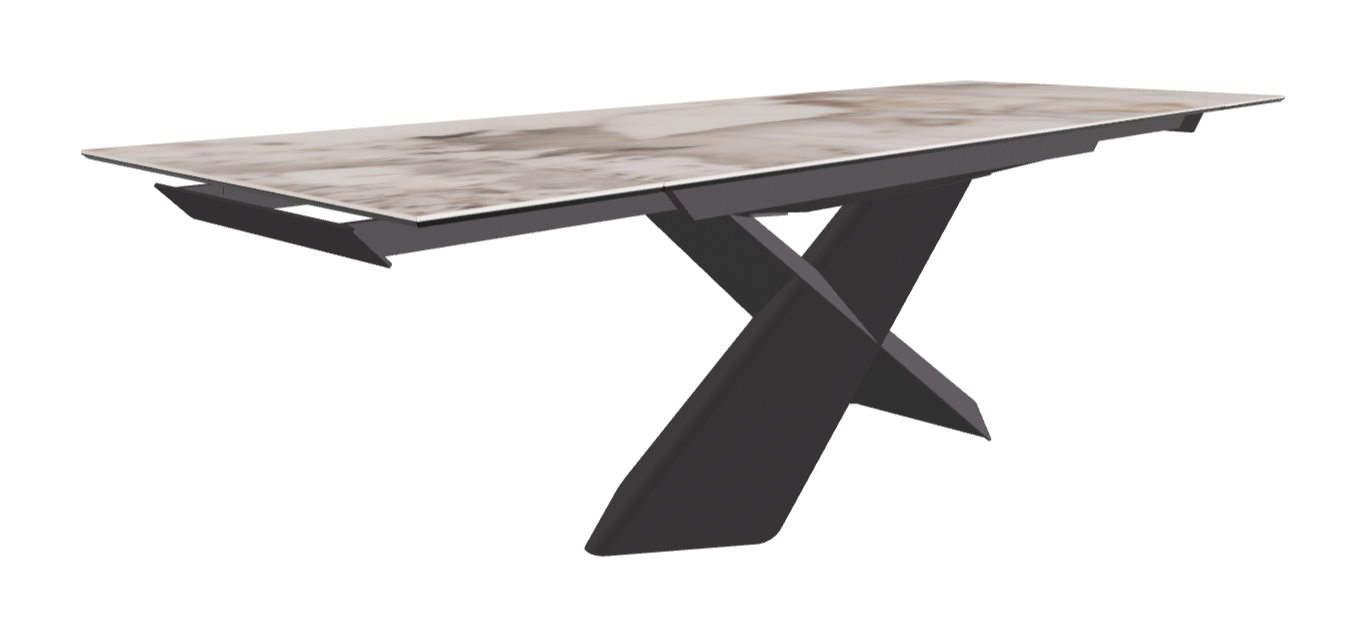 Cattelan Italia Tyron Keramik Drive Rectangular Extendible Dining Table – 182→258x90x74h
