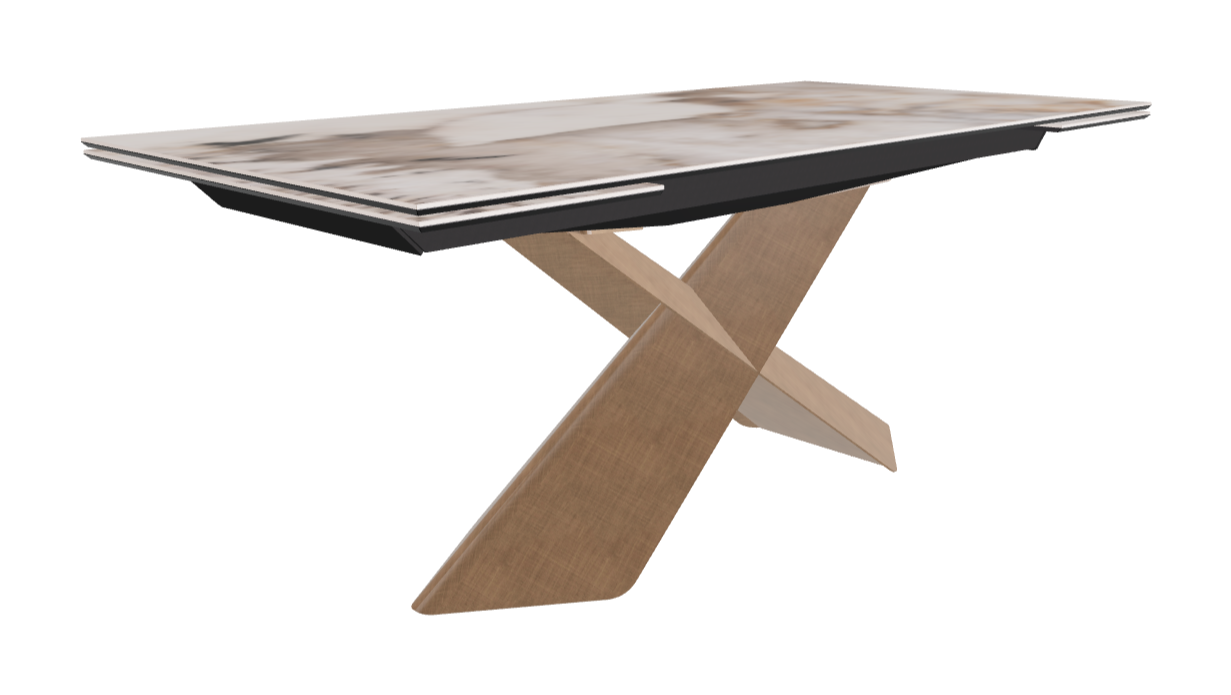 Cattelan Italia Tyron Keramik Drive Rectangular Extendible Dining Table – 182→258x90x74h