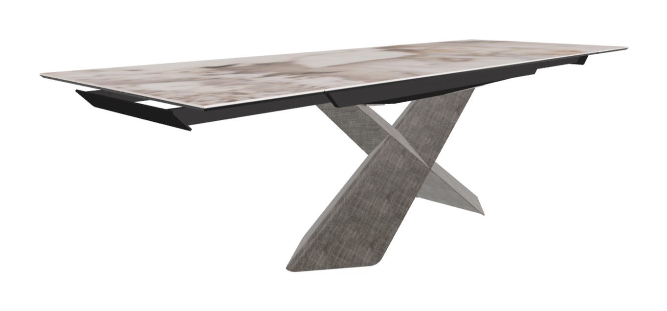 Cattelan Italia Tyron Keramik Drive Rectangular Extendible Dining Table – 182→258x90x74h