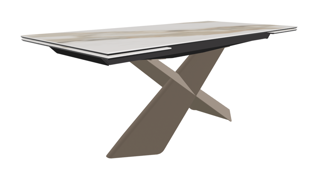 Cattelan Italia Tyron Keramik Drive Rectangular Extendible Dining Table – 182→258x90x74h