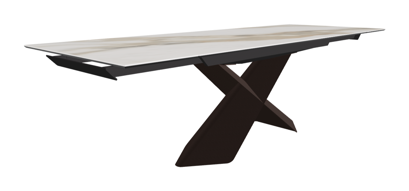 Cattelan Italia Tyron Keramik Drive Rectangular Extendible Dining Table – 182→258x90x74h