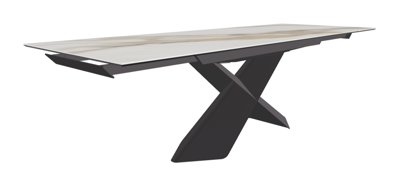 Cattelan Italia Tyron Keramik Drive Rectangular Extendible Dining Table – 182→258x90x74h