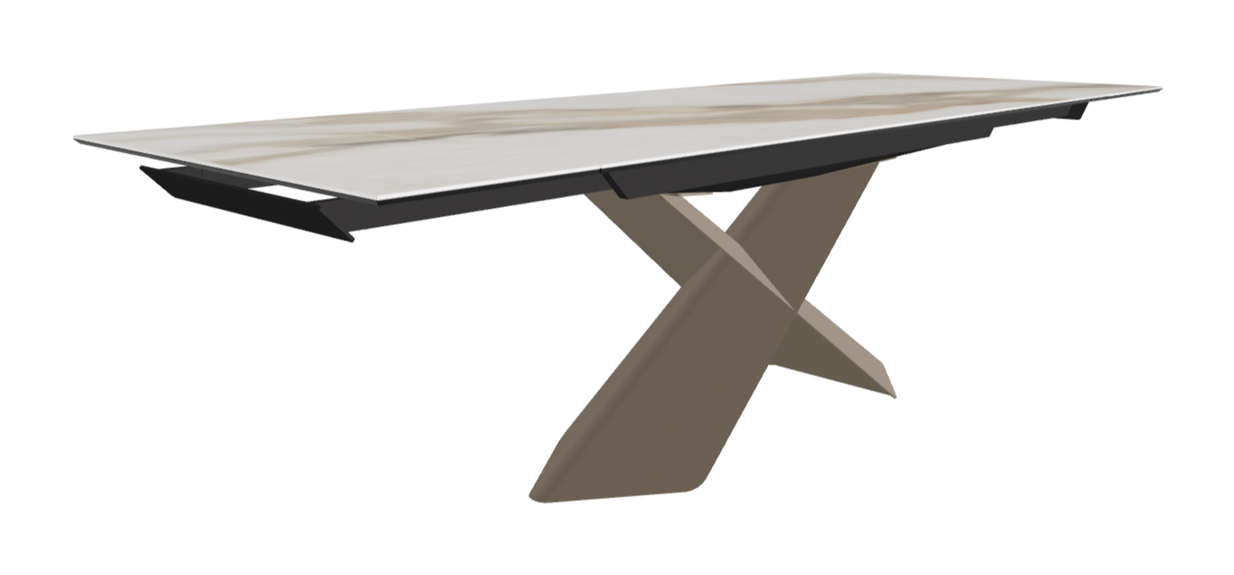 Cattelan Italia Tyron Keramik Drive Rectangular Extendible Dining Table – 182→258x90x74h