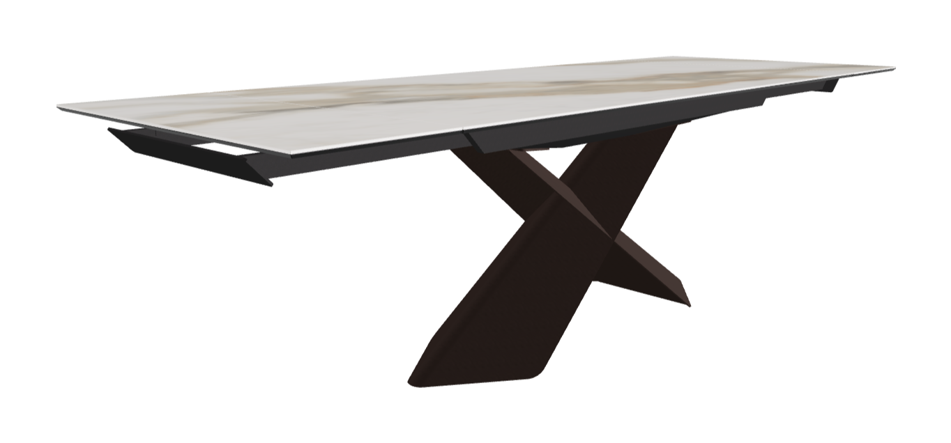 Cattelan Italia Tyron Keramik Drive Rectangular Extendible Dining Table – 182→258x90x74h