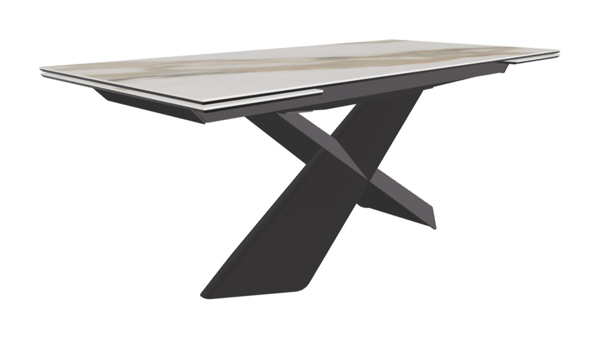 Cattelan Italia Tyron Keramik Drive Rectangular Extendible Dining Table – 182→258x90x74h