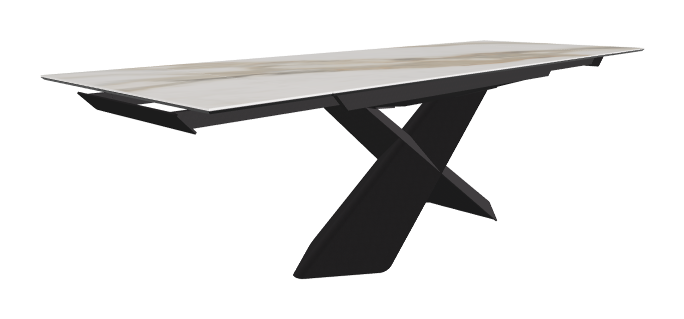 Cattelan Italia Tyron Keramik Drive Rectangular Extendible Dining Table – 182→258x90x74h
