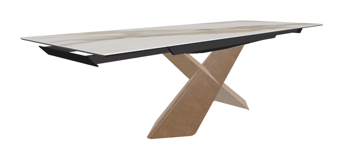 Cattelan Italia Tyron Keramik Drive Rectangular Extendible Dining Table – 182→258x90x74h