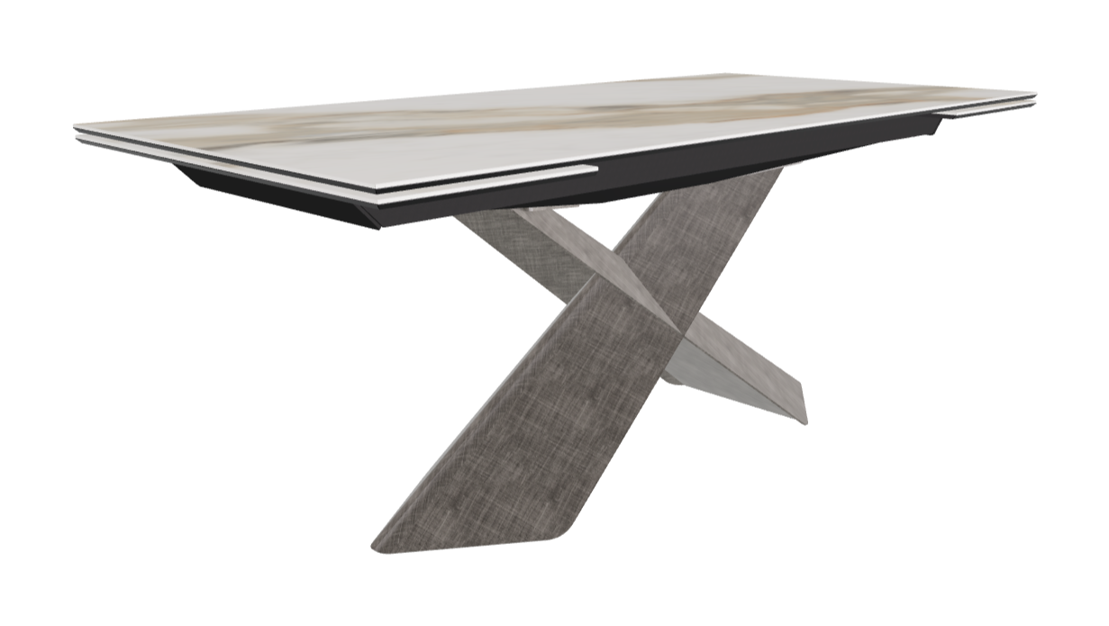 Cattelan Italia Tyron Keramik Drive Rectangular Extendible Dining Table – 182→258x90x74h
