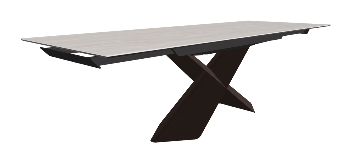 Cattelan Italia Tyron Keramik Drive Rectangular Extendible Dining Table – 182→258x90x74h