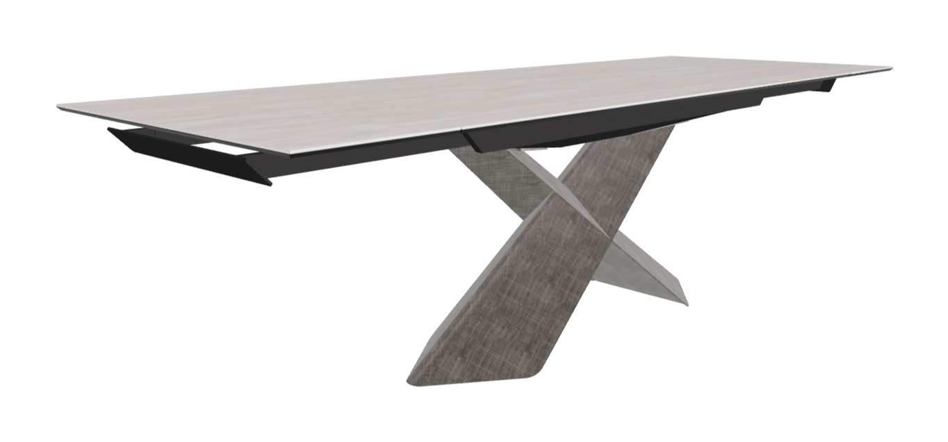 Cattelan Italia Tyron Keramik Drive Rectangular Extendible Dining Table – 182→258x90x74h