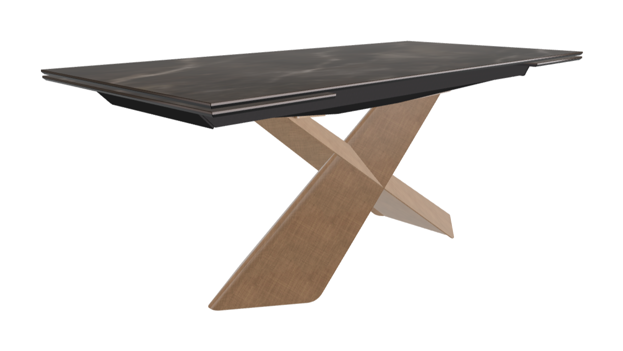 Cattelan Italia Tyron Keramik Drive Rectangular Extendible Dining Table – 182→258x90x74h