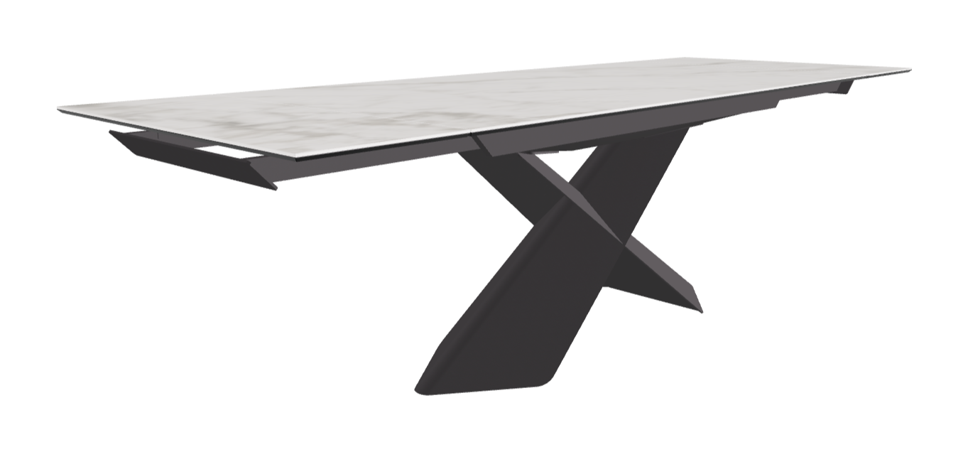 Cattelan Italia Tyron Keramik Drive Rectangular Extendible Dining Table – 182→258x90x74h
