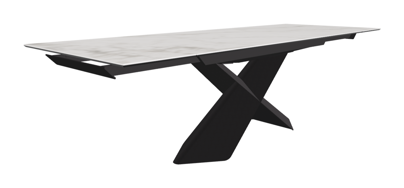 Cattelan Italia Tyron Keramik Drive Rectangular Extendible Dining Table – 182→258x90x74h
