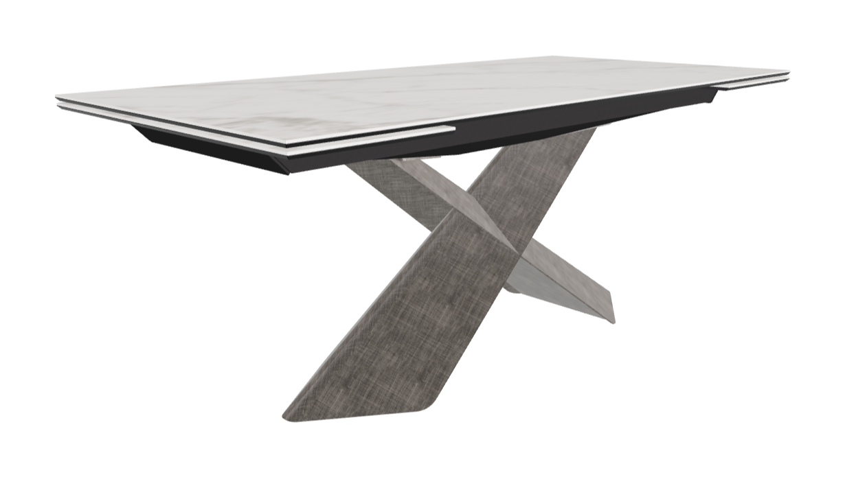 Cattelan Italia Tyron Keramik Drive Rectangular Extendible Dining Table – 182→258x90x74h