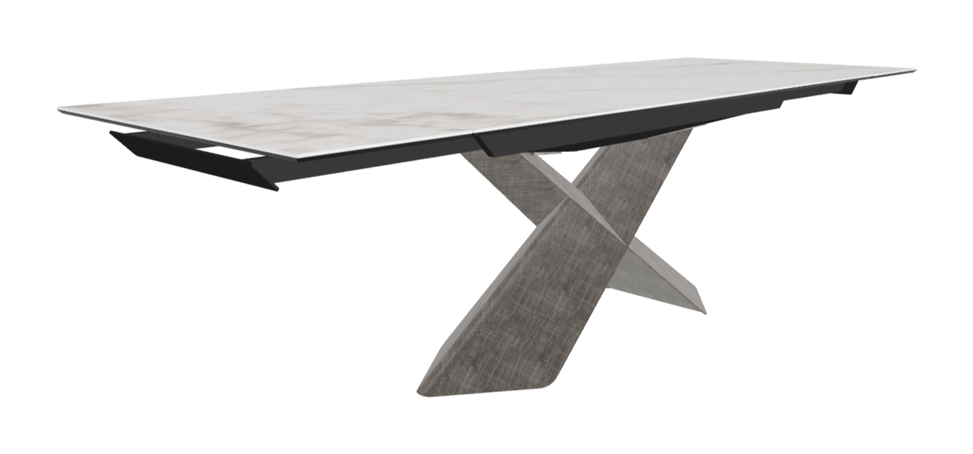 Cattelan Italia Tyron Keramik Drive Rectangular Extendible Dining Table – 182→258x90x74h