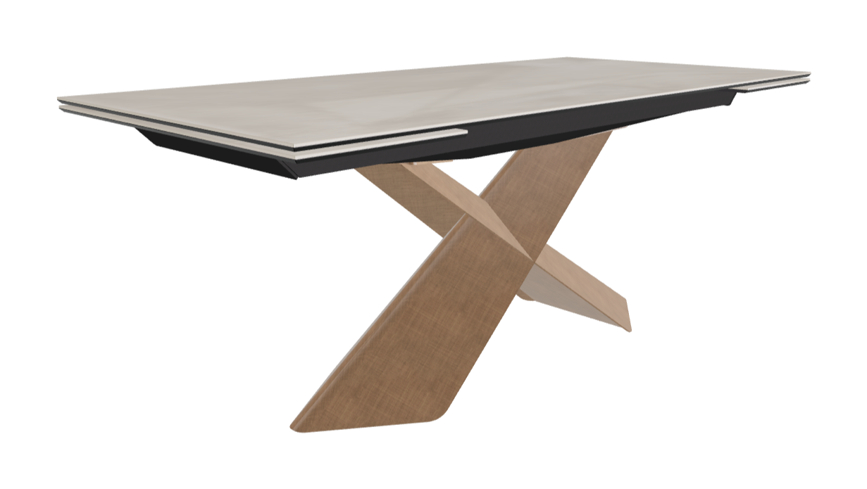 Cattelan Italia Tyron Keramik Drive Rectangular Extendible Dining Table – 182→258x90x74h