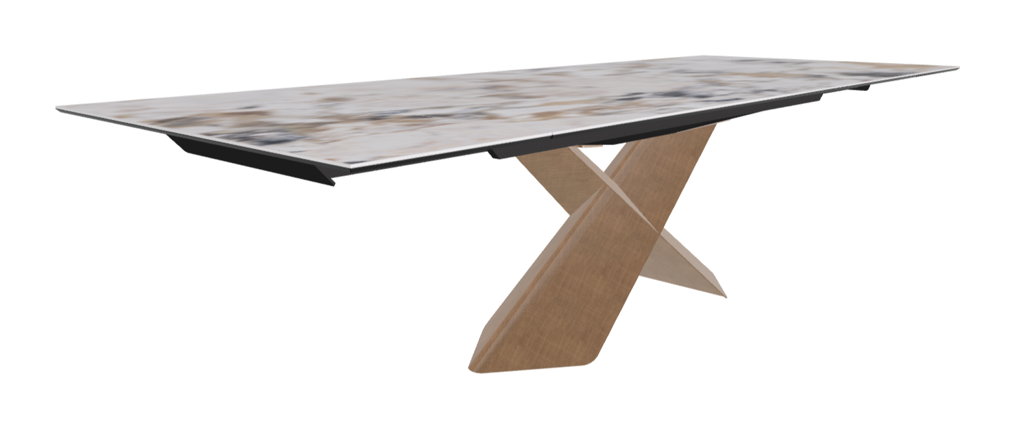 Cattelan Italia Tyron Keramik Drive Rectangular Extendible Dining Table – 200→294x106x74h