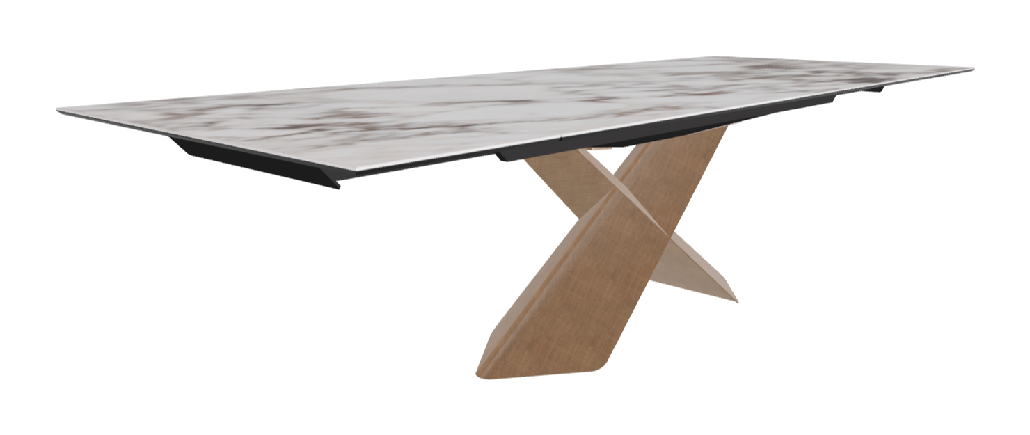 Cattelan Italia Tyron Keramik Drive Rectangular Extendible Dining Table – 200→294x106x74h