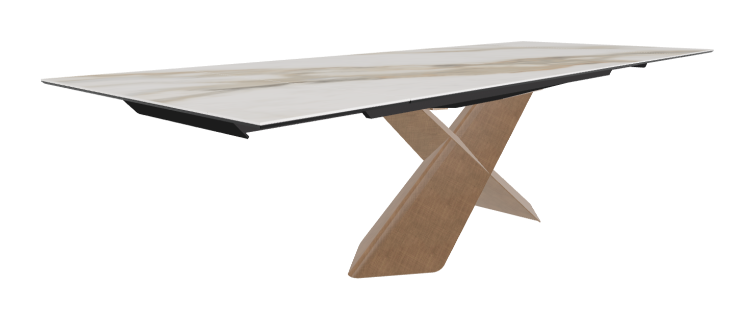 Cattelan Italia Tyron Keramik Drive Rectangular Extendible Dining Table – 200→294x106x74h