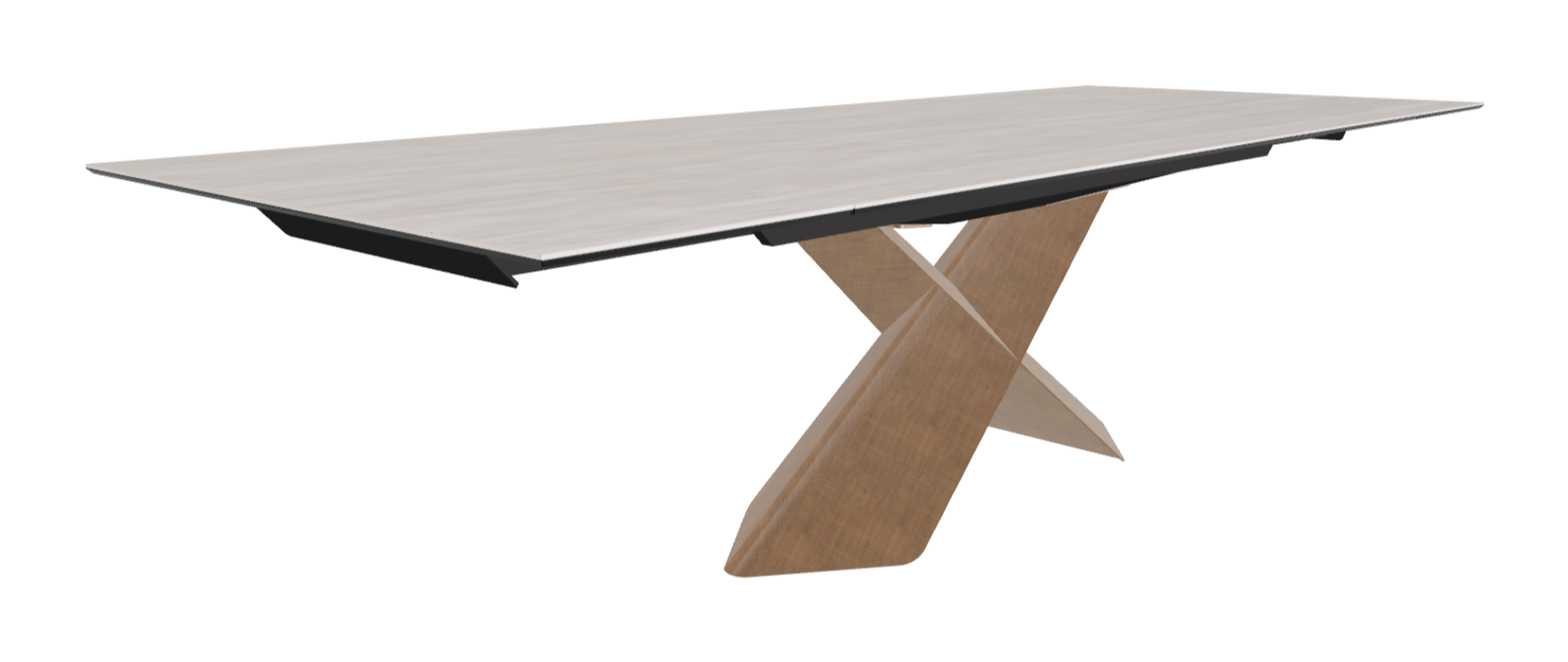 Cattelan Italia Tyron Keramik Drive Rectangular Extendible Dining Table – 200→294x106x74h