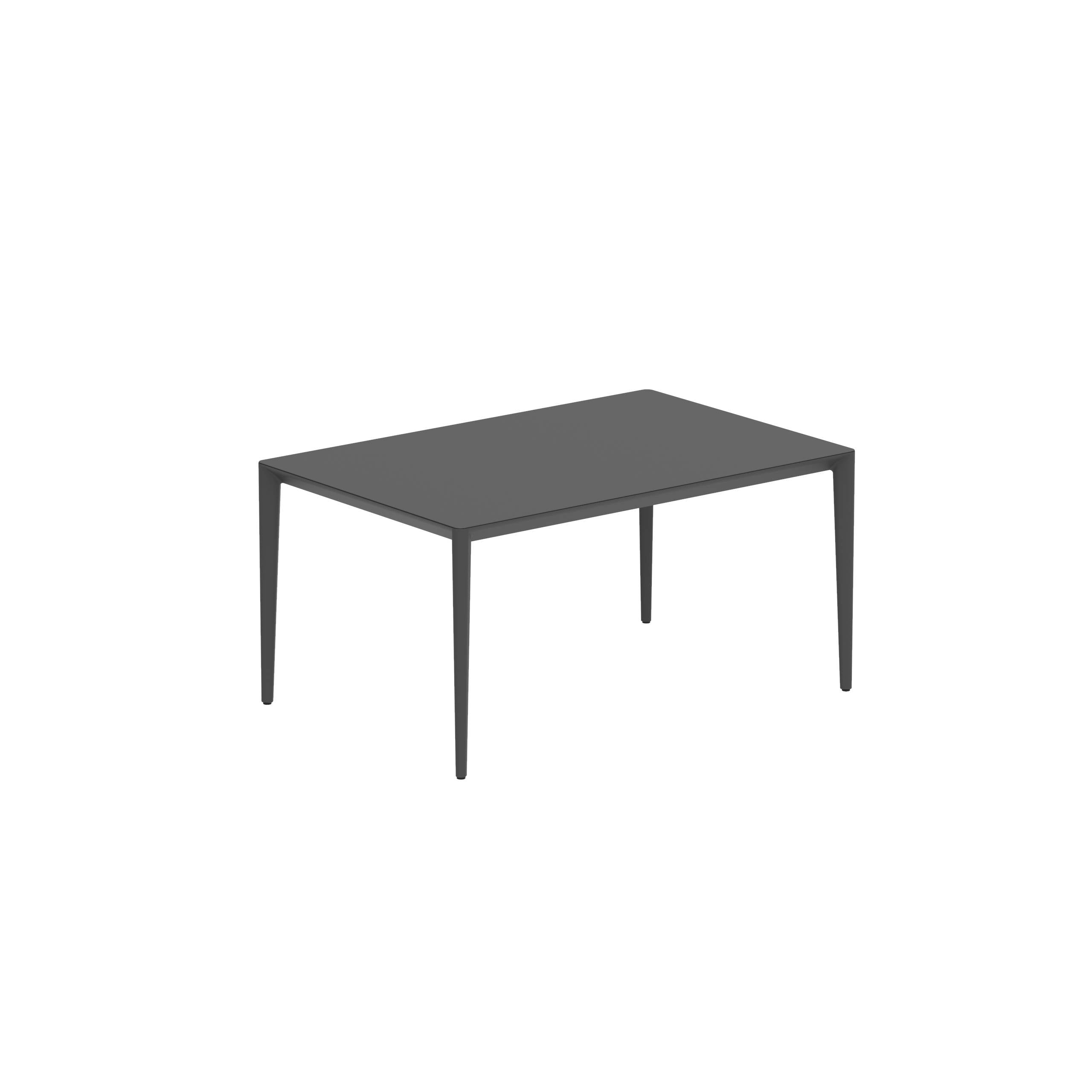 U-Nite Table 150x100cm Anthracite With Ceramic Tabletop Black