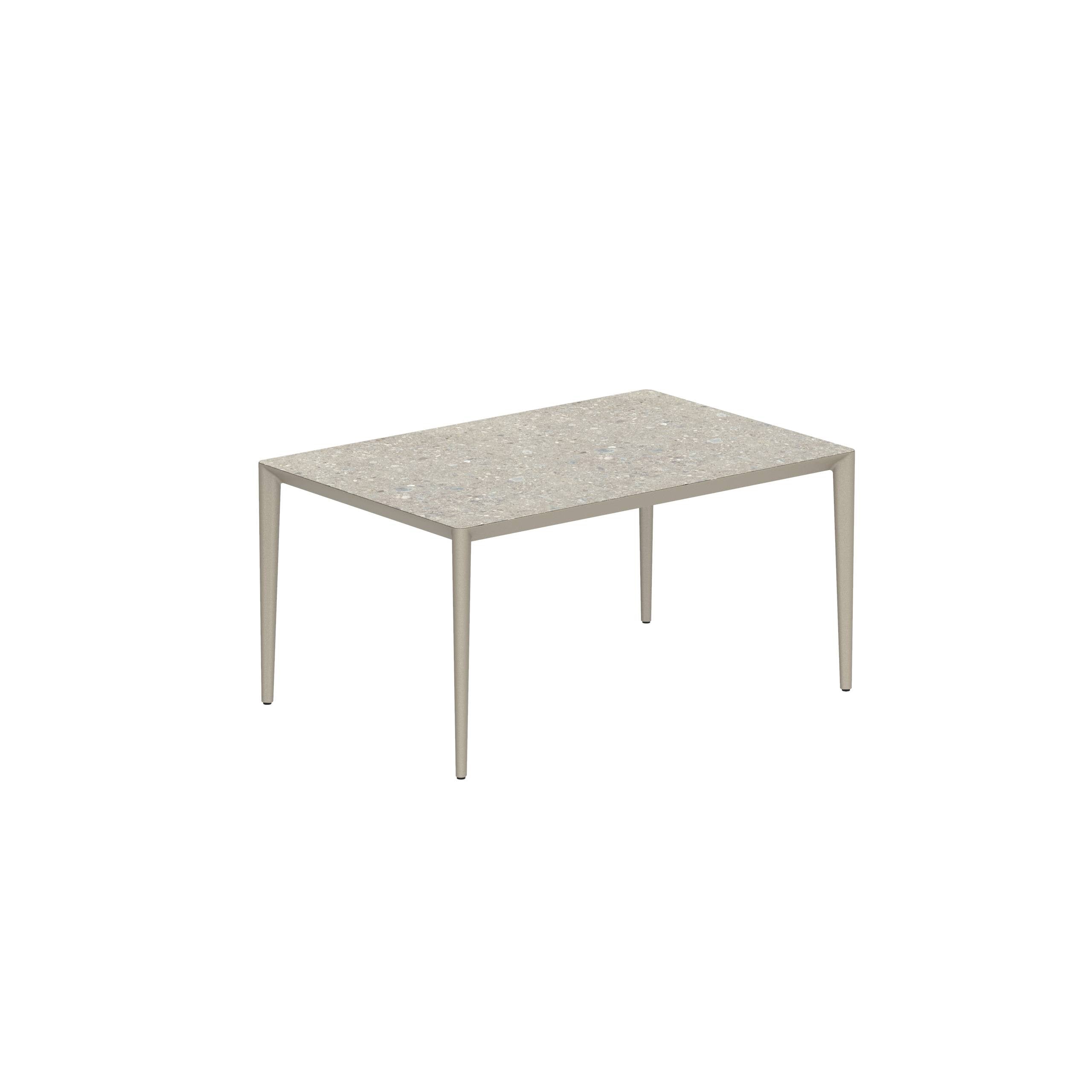 U-Nite Table 150x100cm Sand With Ceramic Tabletop Ceppo Dolomitica