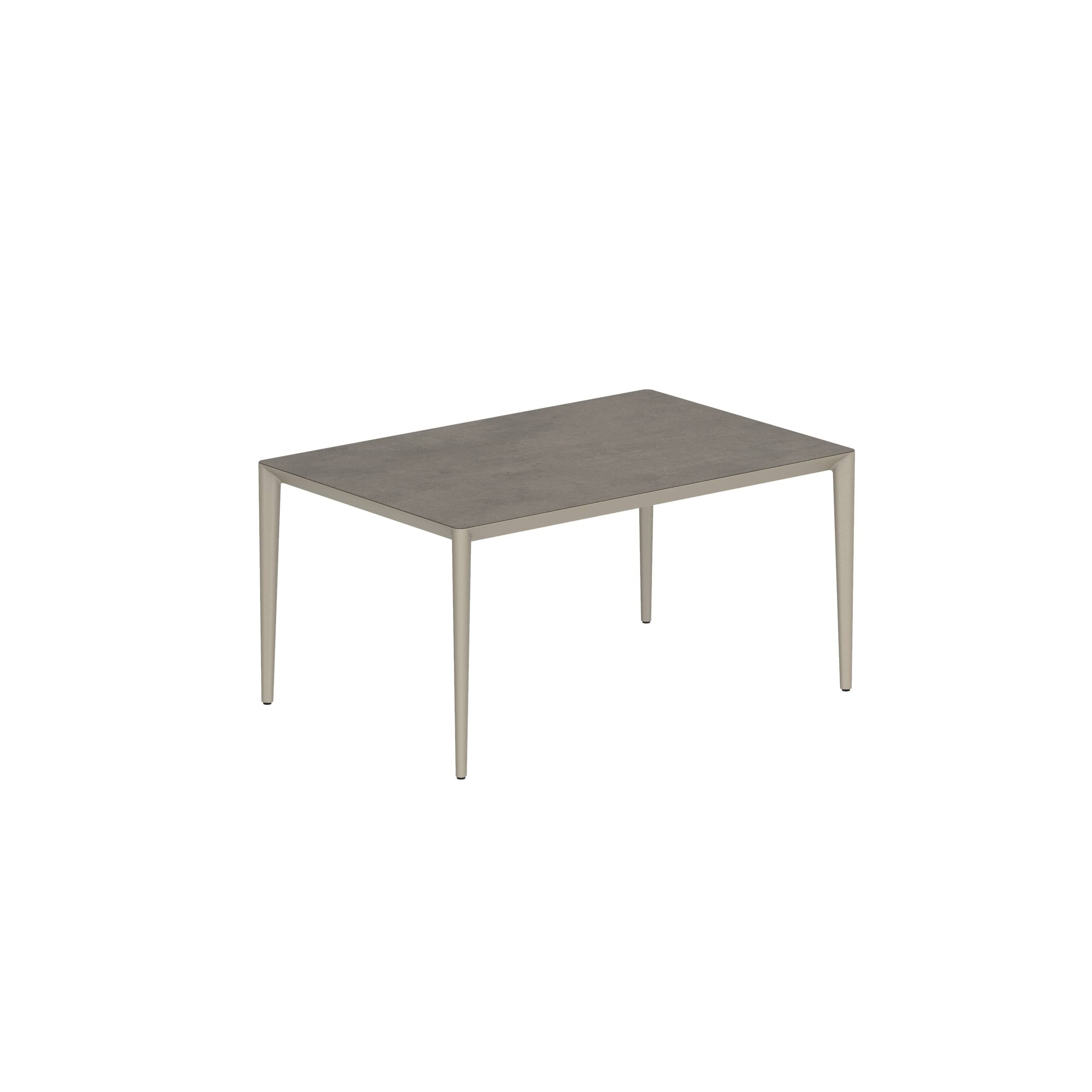 U-Nite Table 150x100cm Sand With Ceramic Tabletop Terra Marrone
