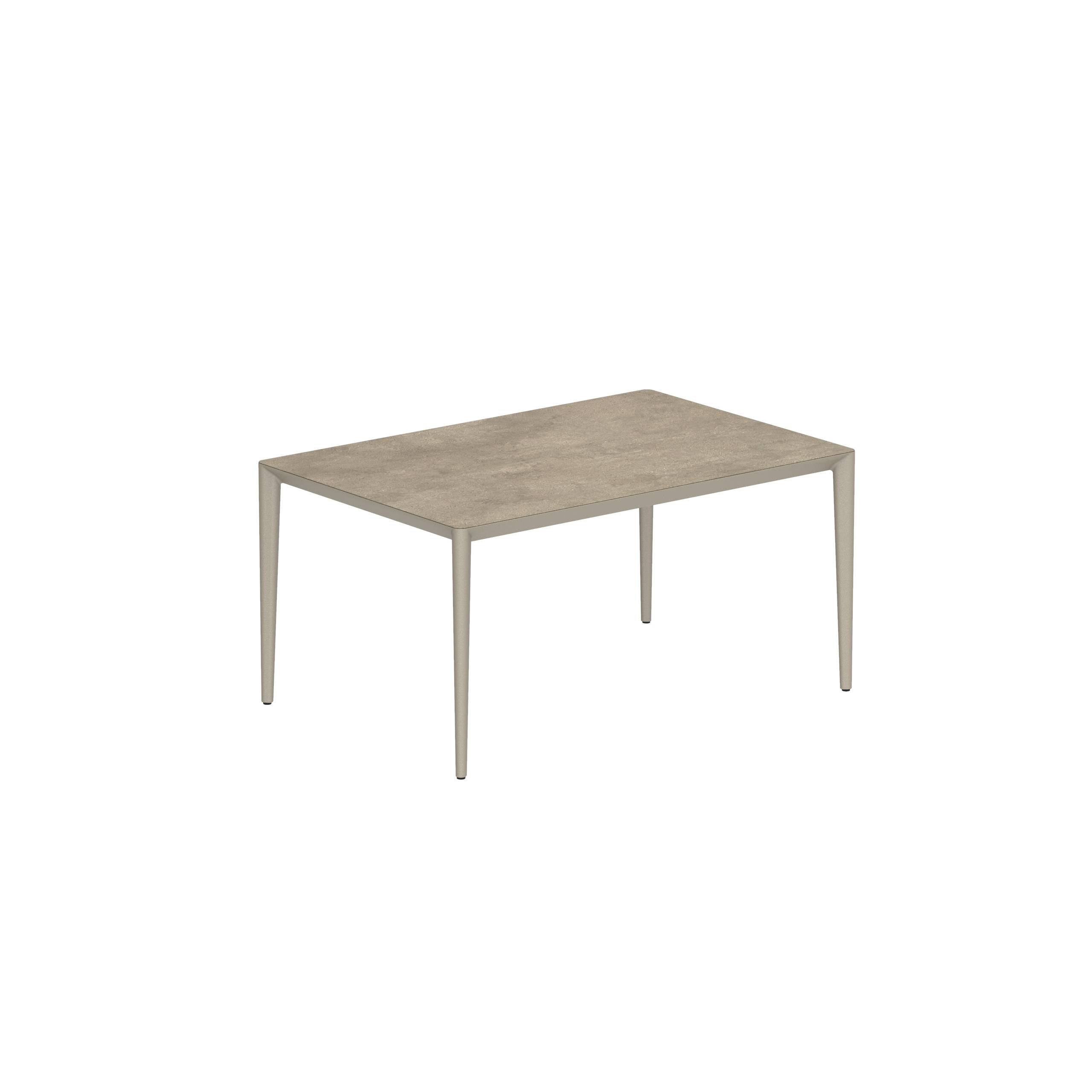 U-Nite Table 150x100cm Sand With Ceramic Tabletop Terra Sabbia