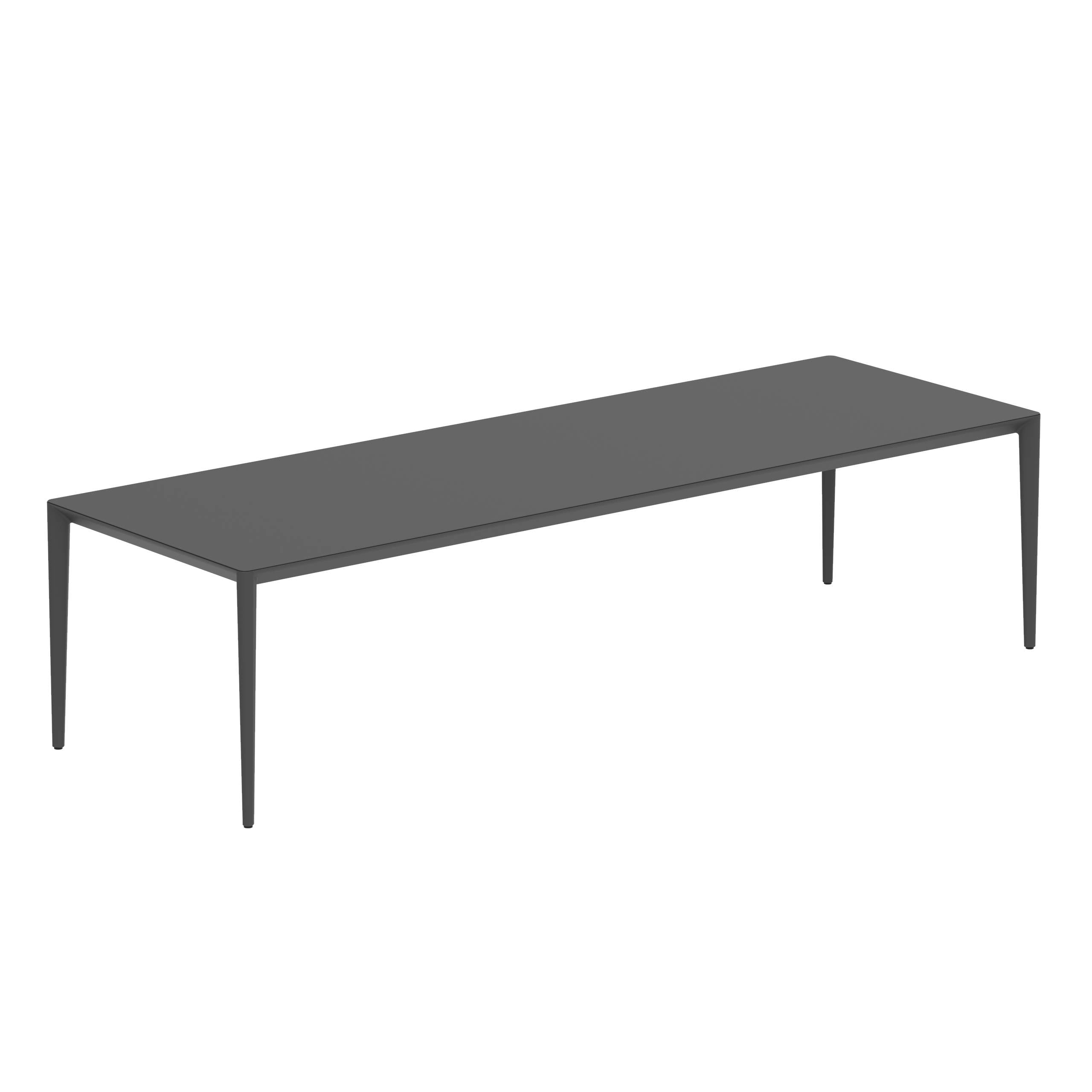 U-Nite Table 300x100cm Anthracite With Ceramic Tabletop In Black