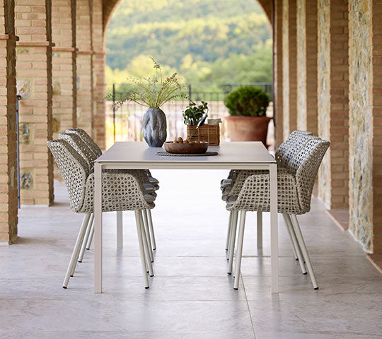 Cane-line Pure Dining Table Outdoor 200 x 100 cm