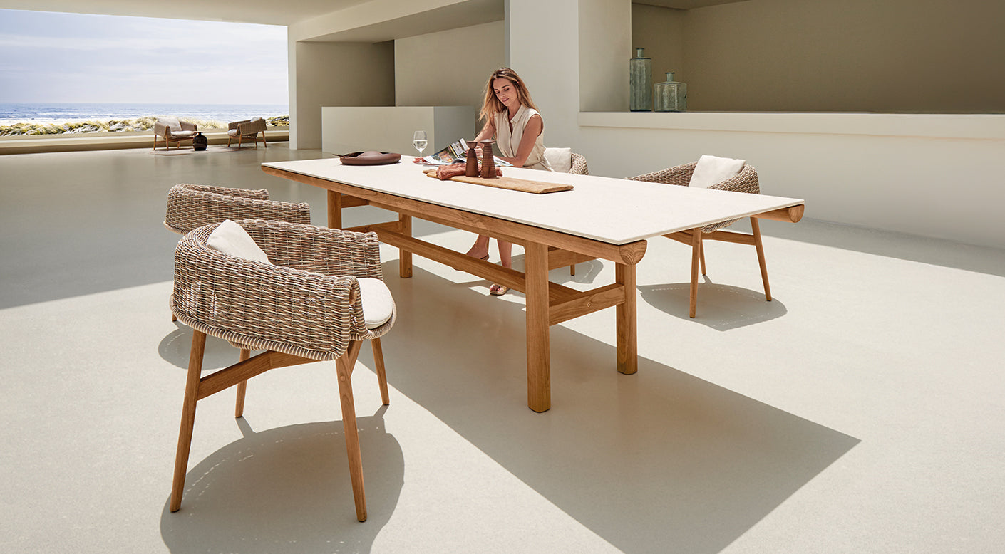 Gloster Wrap Teak Lounge Chair
