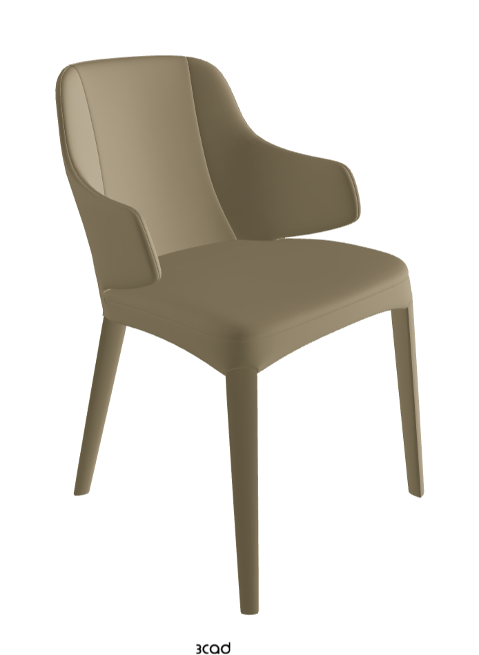 Wanda Dining Armchair_Synthetic Leather_Tortora