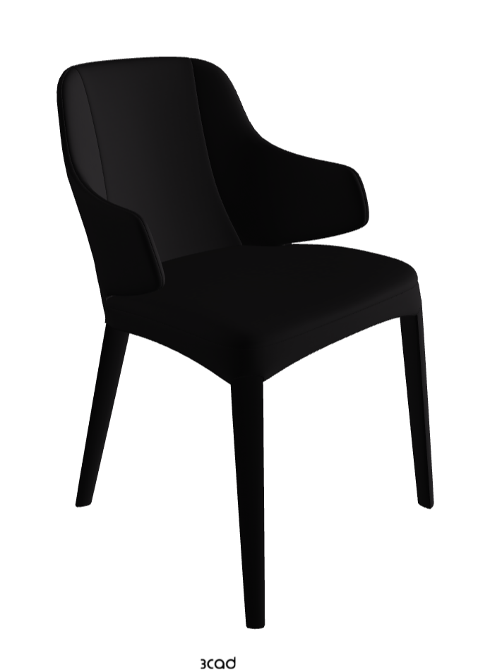 Wanda Dining Armchair_Synthetic Leather_Nero