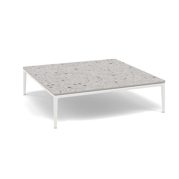 Manutti Zendo Sense Square Coffee Table with 96 cm Width & Depth and 25 cm Height