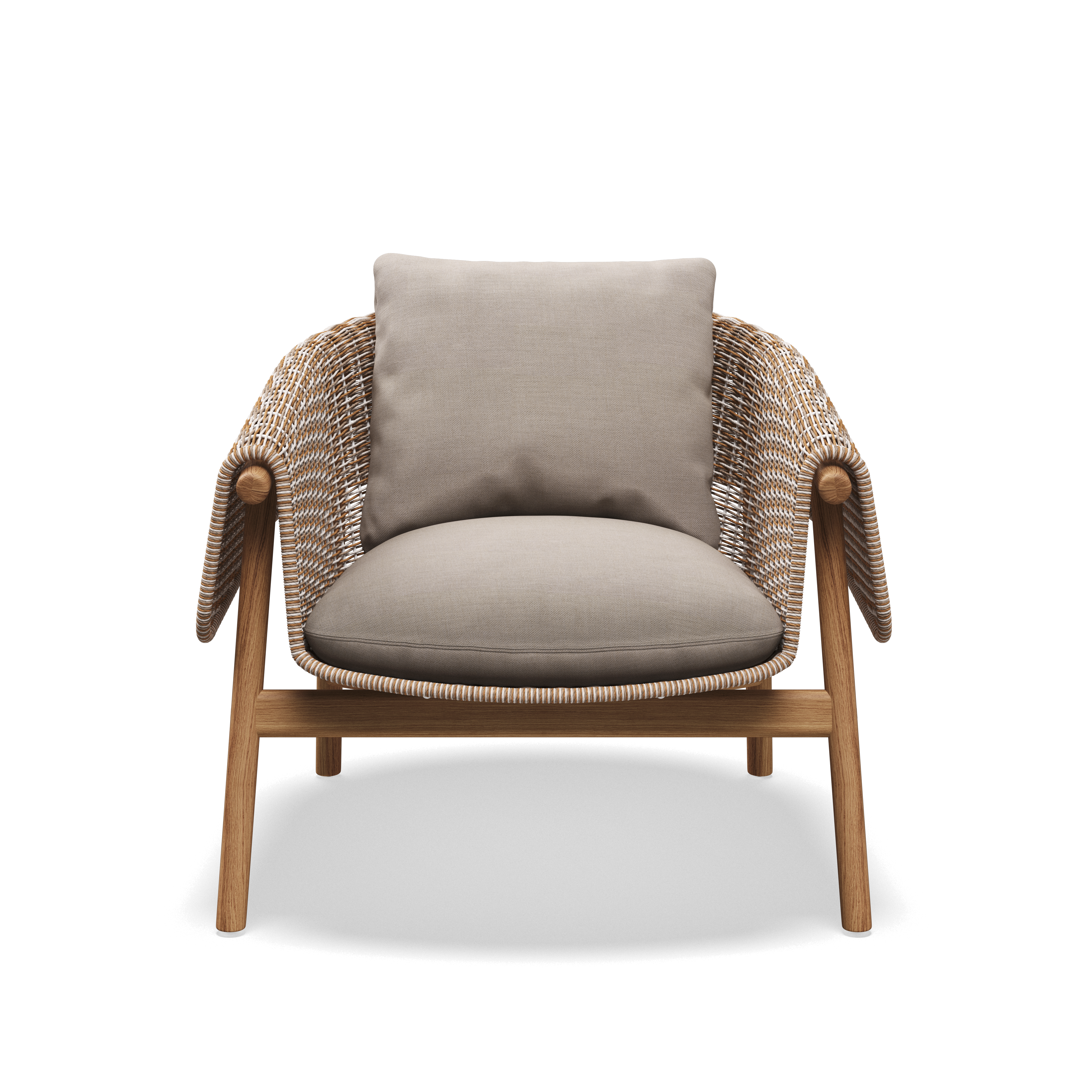 Gloster Wrap Teak Lounge Chair