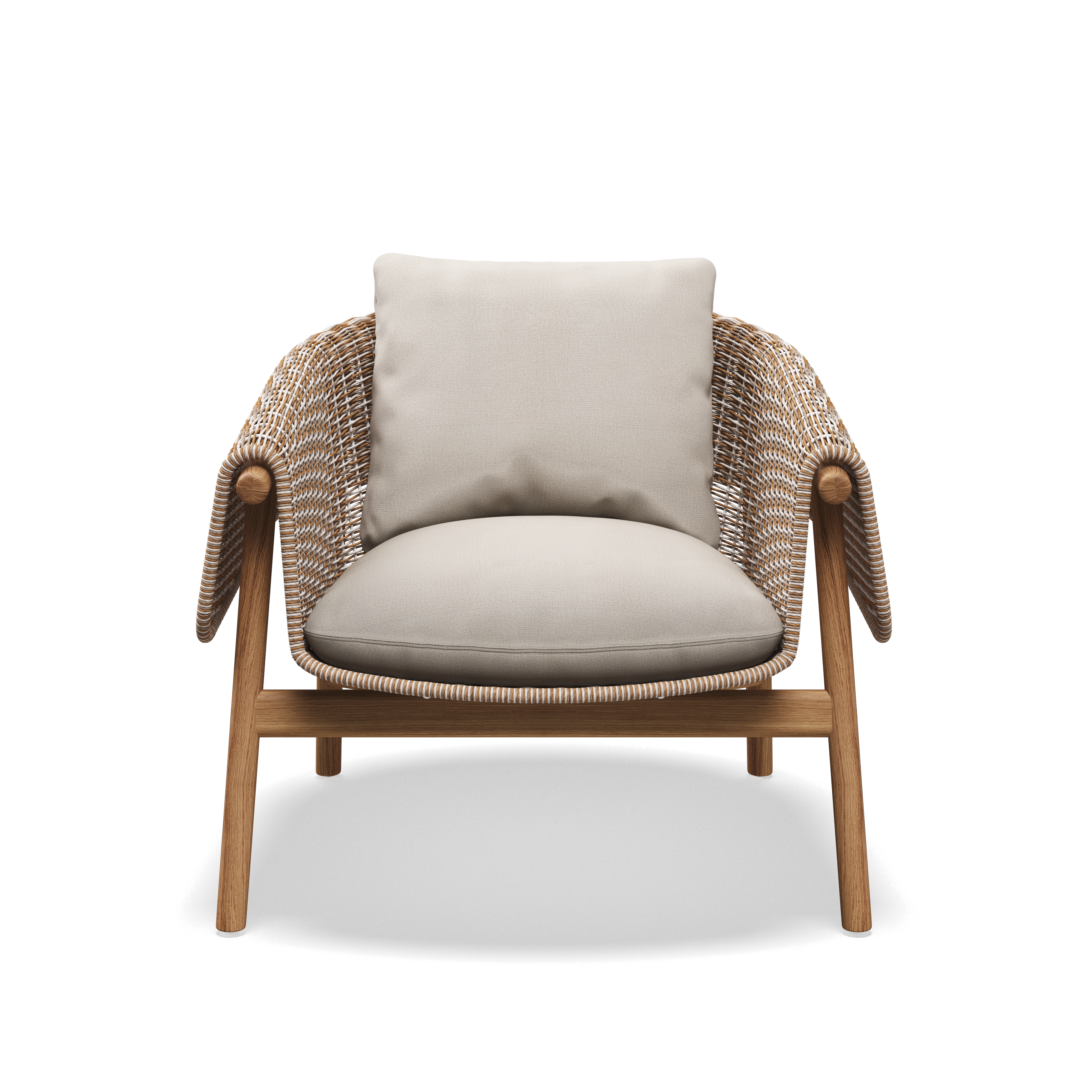 Gloster Wrap Teak Lounge Chair