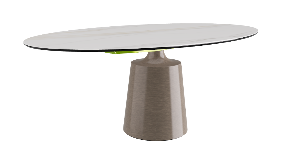 Cattelan Italia Yoda Keramik Oval & Barrel Shaped Dining Table