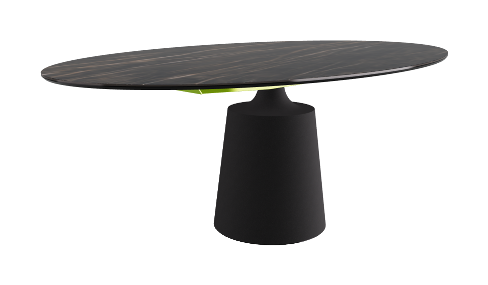 Cattelan Italia Yoda Keramik Oval & Barrel Shaped Dining Table