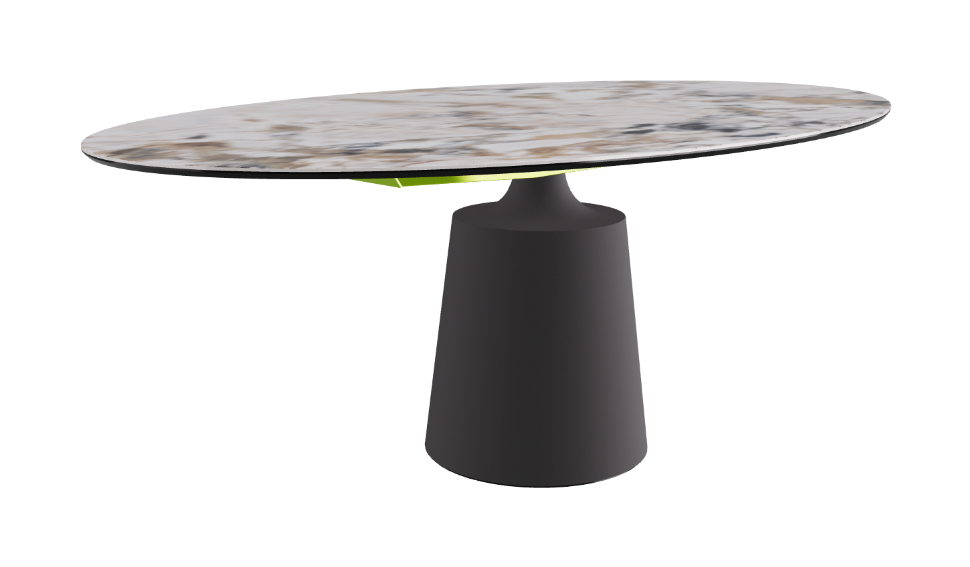 Cattelan Italia Yoda Keramik Oval & Barrel Shaped Dining Table