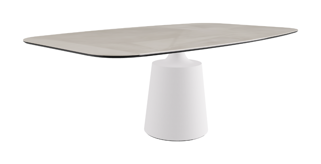 Cattelan Italia Yoda Keramik Oval & Barrel Shaped Dining Table