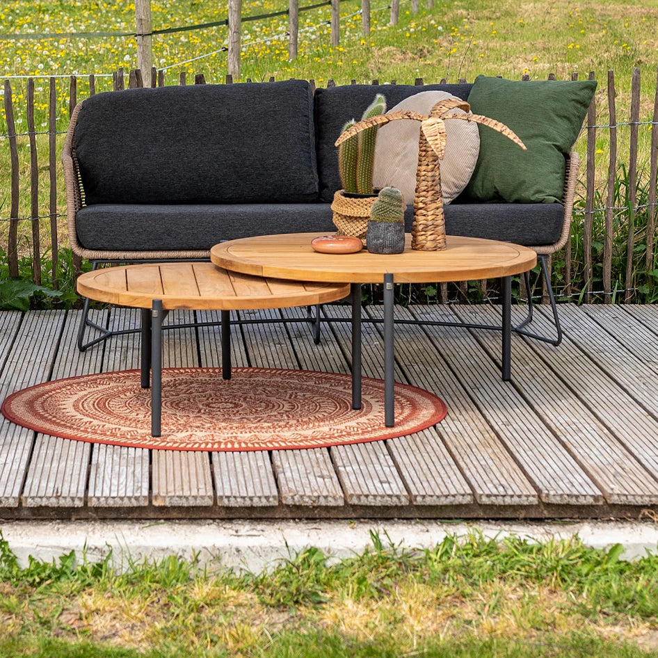 4 Seasons Outdoor Yoga Coffee Table Natural Teak 90cm