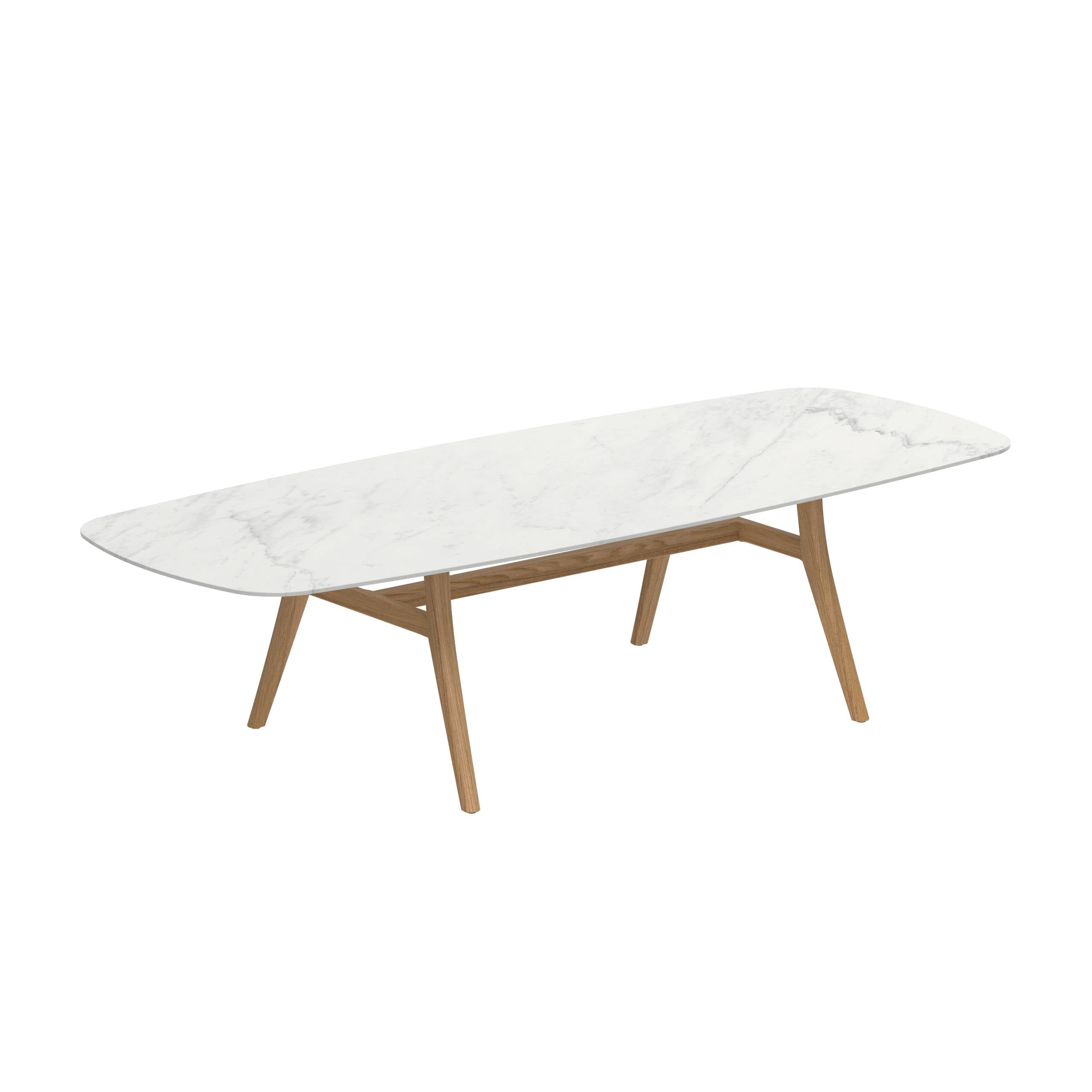 Zidiz Table 300x120cm Ceramic Bianco Statuario