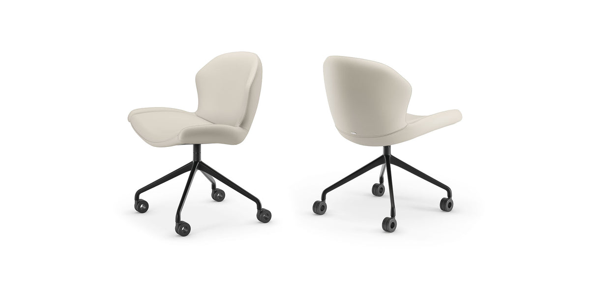 Cattelan Italia Rachel Wheels Swivel Office Armchair